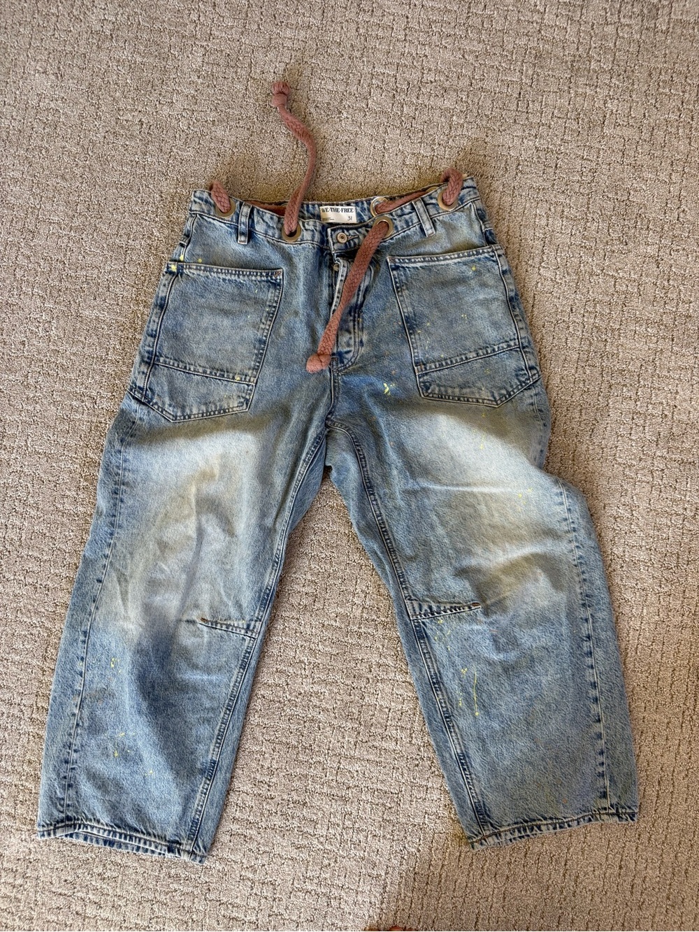 Free people barrel leg painters Jean